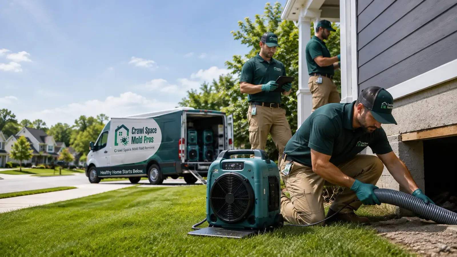 Crawl Space Mold Removal in Copemish, MI